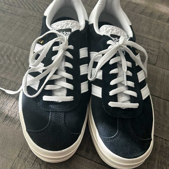 Adidas Gazelle Bold black platform women sneakers size 8 1/2 - Picture 9 of 12